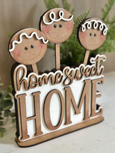 Load image into Gallery viewer, Home Sweet Home Desk Holder Mug Stick File SVG, Glowforge Tiered Tray, Plant Topper Gift, LuckyHeartDesignsCo