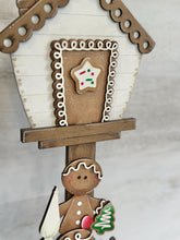 Load image into Gallery viewer, Gingerbread Baking Birdhouse Interchangeable File SVG, Glowforge, Cookie, Christmas, Seasonal, Holiday Shapes, LuckyHeartDesignsCo