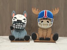 Load image into Gallery viewer, Football Hockey Animal Hat Interchangeable File SVG, add on Sport, Team, Coach Mascot Highland, Bear, Dog, Glowforge, LuckyHeartDesignsCo