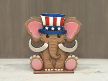 Load image into Gallery viewer, Mammoth Animal Hat Interchangeable File SVG, Add On Dinosaur Triceratops, Brachiosaurus , Holiday, Christmas, Glowforge, LuckyHeartDesignsCo
