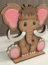 Load image into Gallery viewer, Mammoth Animal Hat Interchangeable File SVG, Add On Dinosaur Triceratops, Brachiosaurus , Holiday, Christmas, Glowforge, LuckyHeartDesignsCo