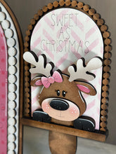 Load image into Gallery viewer, Reindeer Candy Cane Tall Arch Sign Interchangeable File SVG, TINY, INSERT only Rudolph, Christmas, Glowforge, Holiday, LuckyHeartDesignsCo