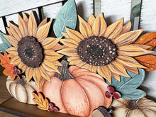 Load image into Gallery viewer, Fall Foliage Holiday Door Sign Interchangeable File, SVG Pumpkins Patch, Sunflower, Acorn, Leaves, Farm, Seasonal, Home, Welcome, glowforge