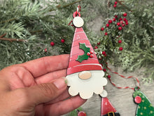 Load image into Gallery viewer, Gnome Head Christmas Ornament File SVG, Holiday, Fun, Santa, Rudolph, Reindeer, Gnomie Glowforge, LuckyHeartDesignsCo