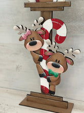 Load image into Gallery viewer, Reindeer Candy Cane Birdhouse Interchangeable File SVG, Presents, Santa, Rudolph Seasonal Holiday, Glowforge, Laser, LuckyHeartDesignsCo