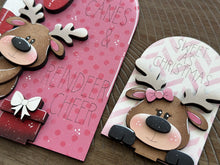 Load image into Gallery viewer, Reindeer Candy Cane Tall Arch Sign Interchangeable File SVG, TINY, INSERT only Rudolph, Christmas, Glowforge, Holiday, LuckyHeartDesignsCo