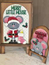 Load image into Gallery viewer, Mouse Christmas Tall Arch Sign Interchangeable File SVG, TINY, INSERT only Wreath, Tree, Christmas, Glowforge, Holiday, LuckyHeartDesignsCo
