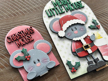 Load image into Gallery viewer, Mouse Christmas Tall Arch Sign Interchangeable File SVG, TINY, INSERT only Wreath, Tree, Christmas, Glowforge, Holiday, LuckyHeartDesignsCo
