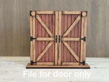 Load image into Gallery viewer, Barn Door Holiday Door Sign Interchangeable File, SVG, Standing Farm Christmas, Halloween, Fall, Valentine, Seasonal Home Welcome, glowforge