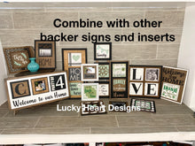 Load image into Gallery viewer, Dairy Cow Christmas Interchangeable Leaning Sign File SVG, Farm Tree, Glowforge, Santa, LuckyHeartDesignsCO