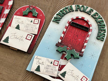 Load image into Gallery viewer, Santa Mail Tall Arch Sign Interchangeable File SVG, TINY, INSERT only, Holly, Mailbox, Glowforge, Holiday, Tiered Tray LuckyHeartDesignsCo