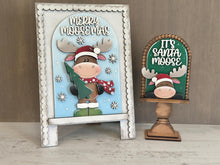 Load image into Gallery viewer, Moose Christmas Tall Arch Sign Interchangeable File SVG, TINY, INSERT only, Tree, Santa, Christmas, Glowforge, Holiday, LuckyHeartDesignsCo