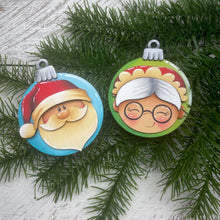 Load image into Gallery viewer, Santa and Mrs. Claus Pop Out Christmas Ornament Craft Bundle File SVG, Elf, Elves, Kids Craft, Glowforge, LuckyHeartDesignsCo