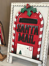 Load image into Gallery viewer, Santa Mail Tall Arch Sign Interchangeable File SVG, TINY, INSERT only, Holly, Mailbox, Glowforge, Holiday, Tiered Tray LuckyHeartDesignsCo