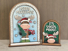 Load image into Gallery viewer, Moose Christmas Tall Arch Sign Interchangeable File SVG, TINY, INSERT only, Tree, Santa, Christmas, Glowforge, Holiday, LuckyHeartDesignsCo