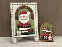 Load image into Gallery viewer, Santa Toys Tall Arch Sign Interchangeable File SVG, TINY, INSERT only, Teddy, Baby Doll Glowforge, Holiday, Tiered Tray LuckyHeartDesignsCo
