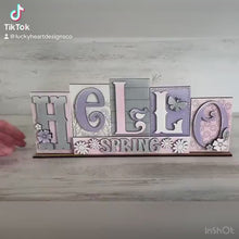 Load and play video in Gallery viewer, Grace Faith Bless Reversible Blocks File SVG, Tiered Tray, Home, Religious, Scrabble, Family, Glowforge, LuckyHeartDesignsCo