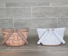 Load and play video in Gallery viewer, Dog For The Flower Basket Interchangeable (Original and TINY) File SVG, Puppy Tiered Tray, Pets,  Glowforge, LuckyHeartDesignsCo