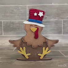 Load and play video in Gallery viewer, Chicken Animal Hats Interchangeable MINI File SVG, Seasonal Leaning sign, Holiday, Farm Tiered Tray Glowforge, LuckyHeartDesignsCo