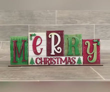 Load and play video in Gallery viewer, Thanksgiving Christmas Standing Reversible File SVG, Tiered Tray, Pumpkin, Autumn, Glowforge, LuckyHeartDesignsCo