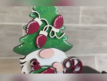 Load and play video in Gallery viewer, Christmas Tiered Tray Gnome File SVG, Rudolph, Elf, Snowman, Glowforge, LuckyHeartDesignsCo