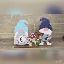 Load and play video in Gallery viewer, Family Home Standing Tall Gnome Interchangeable File SVG, Glowforge, LuckyHeartDesignsCo