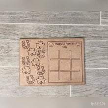 Load and play video in Gallery viewer, St. Patrick's Day Tic-Tac-Toe Kit File SVG, Glowforge, LuckyHeartDesignsCo