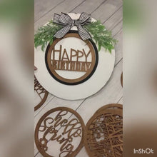 Load and play video in Gallery viewer, Interchangeable Door Hanger, SVG FILE