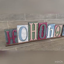 Load and play video in Gallery viewer, Gather HoHoHo Reversible Reversible Block File SVG, Thanksgiving Christmas, Pumpkin, Autumn, Glowforge, LuckyHeartDesignsCo