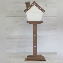 Load and play video in Gallery viewer, Mom for the Birdhouse Interchangeable File SVG, Glowforge, Floral, Flower, Seasonal, Holiday Shapes, Spring, Bird house, LuckyHeartDesignsCo