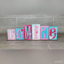 Load and play video in Gallery viewer, Irish Be Mine Reversible Standing Blocks File SVG, Tiered Tray Valentines, St. Patrick's Day, Clover, Glowforge, LuckyHeartDesignsCo