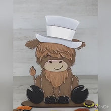 Load and play video in Gallery viewer, Holiday Interchangeable Animal Hats File SVG, Seasonal sign, Holiday, Pet, Farm Tiered Tray Glowforge, LuckyHeartDesignsCo