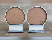 Load and play video in Gallery viewer, Highland Cow Valentines Snow Globe Interchangeable File SVG, Glowforge, Tiered Tray LuckyHeartDesignsCo