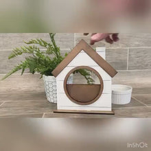 Load and play video in Gallery viewer, Round Standing House Interchangeable Leaning Sign File SVG, Glowforge circle leaning ladder, LuckyHeartDesignsCo