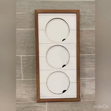 Load and play video in Gallery viewer, Holiday Faces Round Interchangeable Leaning Sign File SVG, Leaning Ladder Seasonal Shapes, Glowforge Laser, LuckyHeartDesignsCo