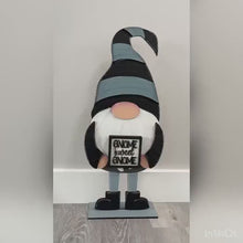 Load and play video in Gallery viewer, Tall Girl Interchangeable Porch Leaning Sign Gnome File SVG, Glowforge, LuckyHeartDesignsCo