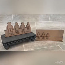 Load and play video in Gallery viewer, Sitting Family Mother's Day File SVG, Glowforge, Tiered Tray, Mother's Day, LuckyHeartDesignsCo