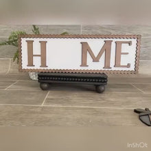 Load and play video in Gallery viewer, Vintage Rustic Interchangeable Home Sign File SVG, Glowforge Farmhouse, LuckyHeartDesignsCo