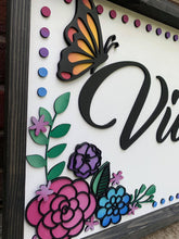 Load image into Gallery viewer, Layered Floral File 2 -with butterflies, SVG FILE glowforge