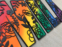 Load image into Gallery viewer, Mila Floral Alphabet File SVG, Flower Name Sign, LuckyHeartDesignsCo