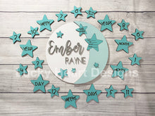 Load image into Gallery viewer, Baby Milestone Star Moon Sign, SVG FILE
