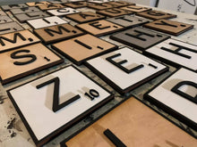 Load image into Gallery viewer, Scrabble Wall Sign File, SVG Glowforge decor
