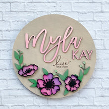 Load image into Gallery viewer, Amelia Floral File SVG, glowforge flower decor