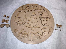 Load image into Gallery viewer, Happy Holiday painting kit file SVG