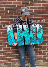 Load image into Gallery viewer, Mila Floral Alphabet File SVG, Flower Name Sign, LuckyHeartDesignsCo