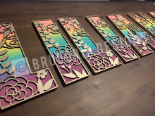 Load image into Gallery viewer, Mila Floral Alphabet File SVG, Flower Name Sign, LuckyHeartDesignsCo