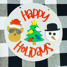 Load image into Gallery viewer, Happy Holiday painting kit file SVG