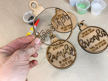 Load image into Gallery viewer, Quarantine Christmas Ornament file SVG, when the world stayed apart, side by side or miles apart, glowforge,