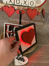 Load image into Gallery viewer, Valentines Day Tiered Tray File, SVG, Glowforge love decor tier tray