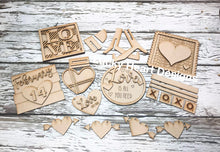 Load image into Gallery viewer, Valentines Day Tiered Tray File, SVG, Glowforge love decor tier tray